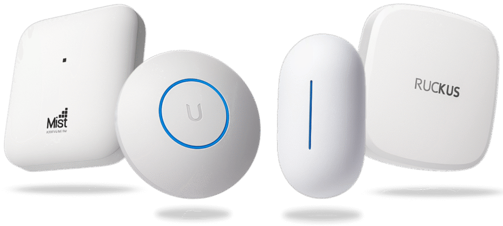 Four enterprise Wi-Fi access points from Mist Juniper Ubiquiti Aruba and Ruckus compatible with LongFi